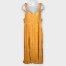 NWT EXPRESS marigold yellow gauzy flowy midi dress size XL Spring summer boho - £45.53 GBP