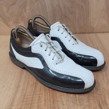 ECCO Hydromax Womens Golf Shoes Sz 8-8.5 EU 39 Spikeless Black White  - £28.25 GBP