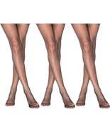 3 Pairs Women’s 20 Denier Sheer Pantyhose with Control Top Soft Fit Tights - $16.45 CAD