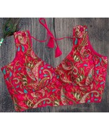 Kashmiri work  silk blouse - $39.00