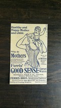 Vintage 1894 Ferris Good Sense Corset Waists Original Ad 721 - £5.22 GBP