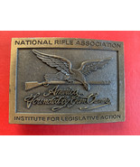 Vintage NRA NATIONAL RIFLE ASSOCIATION BELT BUCKLE AMERICA FOUNDED BY GU... - $409.47 MXN