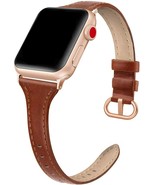 Leather Bands Compatible with Apple Watch 38mm 40mm Band Women, Slim Thi... - $13.99