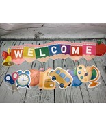 Welcome Banner Kids Back to School Party Decoration Apple Pencil Station... - £10.16 GBP