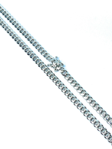 ADIRFINE 925 Sterling Silver 4mm Miami Cuban Link Chain - £64.55 GBP+