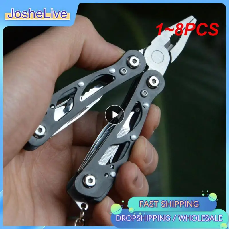 Tainless steel pocket knife pliers folding pliers multi tool mini portable fold outdoor thumb200