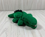 Dan Brechner small green beanbag plush crocodile alligator vintage stuff... - $10.39