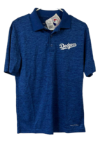 Majestic Men&#39;s Los Angeles Dodgers Endless Flow Cool Base Polo Shirt,Blue, Small - £19.32 GBP