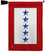 Five Blue Stars Garden Flag Set Military Service 13 X18.5 Double-Sided House Ban - £22.35 GBP
