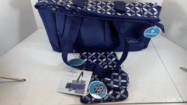 Baby Boom Traveler Ivy 4 Piece Tote Diaper Bag Navy Pattern New With Tags - $12.82