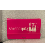 Serendipity 3 Restaurant Pink Matchbook NY &amp; Mass Ad On Back *Pre-Owned/... - €11,08 EUR