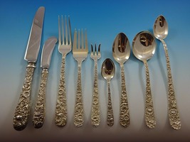Repousse by Kirk Sterling Silver Flatware Service For 12 Set 116 Pieces - $6,880.50