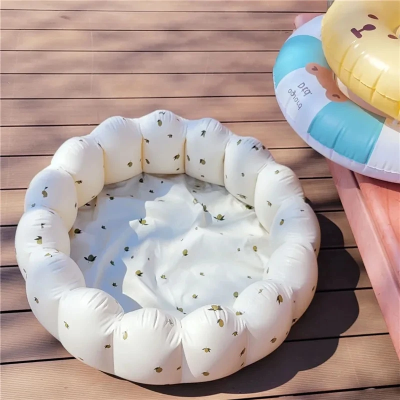90cm Petal Inflatable Swimming Pool Suitable For Outdoor Home Baby Game Pool - £81.09 GBP