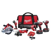 Milwaukee 2696-26 M18 High Performance Cordless Red Lithium-Ion 6-Tool Combo Kit - $1,544.99
