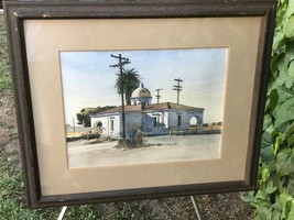 Merv Corning Original San Juan C API Strano Station Western Landscape Watercolor - £5,356.10 GBP