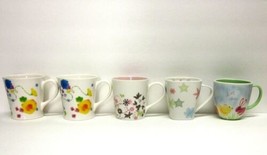 STARBUCKS COFFEE COMPANY MIXED LOT (5) 2005 - 2007 GEO FLORAL BUNNY CUPS... - £35.82 GBP