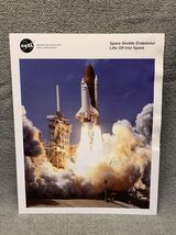 NASA Engineer Owned 8x11 Photograph Fact Card Space Shuttle Endeavour KG - $19.80
