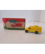 Vintage Miniature Hand Painted Antimony Yellow Oil Truck 2&quot; Japan with B... - $142.91 MXN