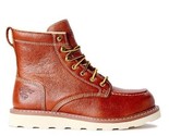 HERMAN SURVIVORS ~ Steel Toe ~ Size 7 ~ Brown Leather Work Boots ~ OAKRIDGE - £59.79 GBP