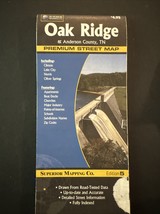 Superior Mapping City Of Oak Ridge Map Anderson Co Tennessee Folding Map - $6.00