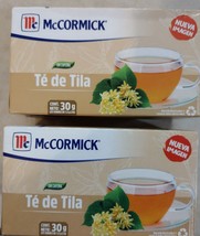 2X Mc Cormick Te De Tila / Linden Tea - 2 Cajas 25 Sobres c/u - Free Ship - £10.04 GBP