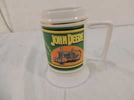 John Deere Stoneware Coffee Mug The Encore Group 2007 Large Mug White CA - £19.41 GBP