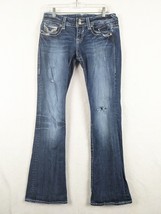 Vigoss Womens Jeans Boot Cut Distressed Embellished New York Size 5/6 Le... - £18.95 GBP