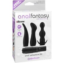 Pipedream Anal Fantasy Collection 4-Piece Silicone Anal Adventure Kit Black - £53.76 GBP