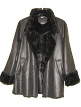 Coldwater Creek Women&#39;s Winter Church mettalic A-line Coat Jacket size XL $230 - £134.84 GBP