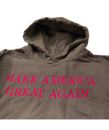 Trump MAGA Hoodie XL Olive Green Pullover Sweatshirt Make America Great ... - $366.29 MXN