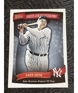 2010 Topps Peak Performance Babe Ruth #PP-5 New York Yankees - £2.63 GBP