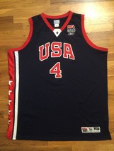 Authentic Reebok 2003 Team USA Olympic Allen Iverson Road Away Jersey 56 - £232.84 GBP