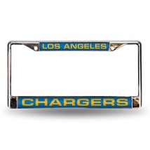 Los Angeles Chargers License Plate Frame Laser Cut Chrome - Special Order - $49.99
