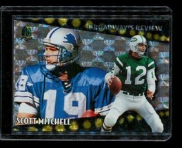 Vintage 1996 Topps 40TH Broadway Holo Football Card BR5 Scott Mitchell Lions - £7.69 GBP