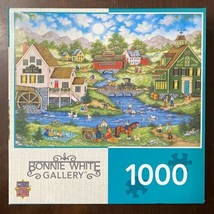 Master Pieces Bonnie White 1000 Pc Heartland Puzzle “Millside Picnic” New Sealed - £14.66 GBP