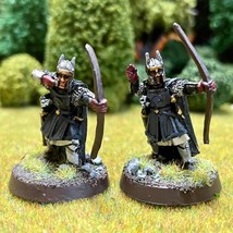 Games Workshop Numenor Bowmen 2 Painted Miniatures Arnor Gondor Warrior Men - £56.09 GBP