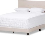 King, Light Beige Headboards And Beds By Baxton Studio. - $276.92