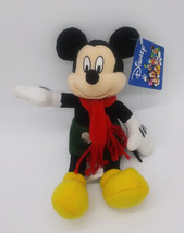 Vintage Disney Mickey Mouse Christmas Scarf Plush - Toy Factory - New NWT - £11.81 GBP