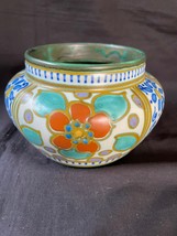 antique Dutch Gouda pottery flowerpot  Appr 1920. Decor Isa  . Several m... - £96.89 GBP