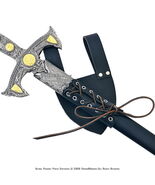 Leather Medieval Renaissance Sword Frog Dagger Hanger - $14.83