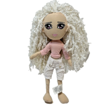Cepia This Is Me White Hair Poseable Doll White Jeans Pink Shirt Plush Stuffed - £11.38 GBP