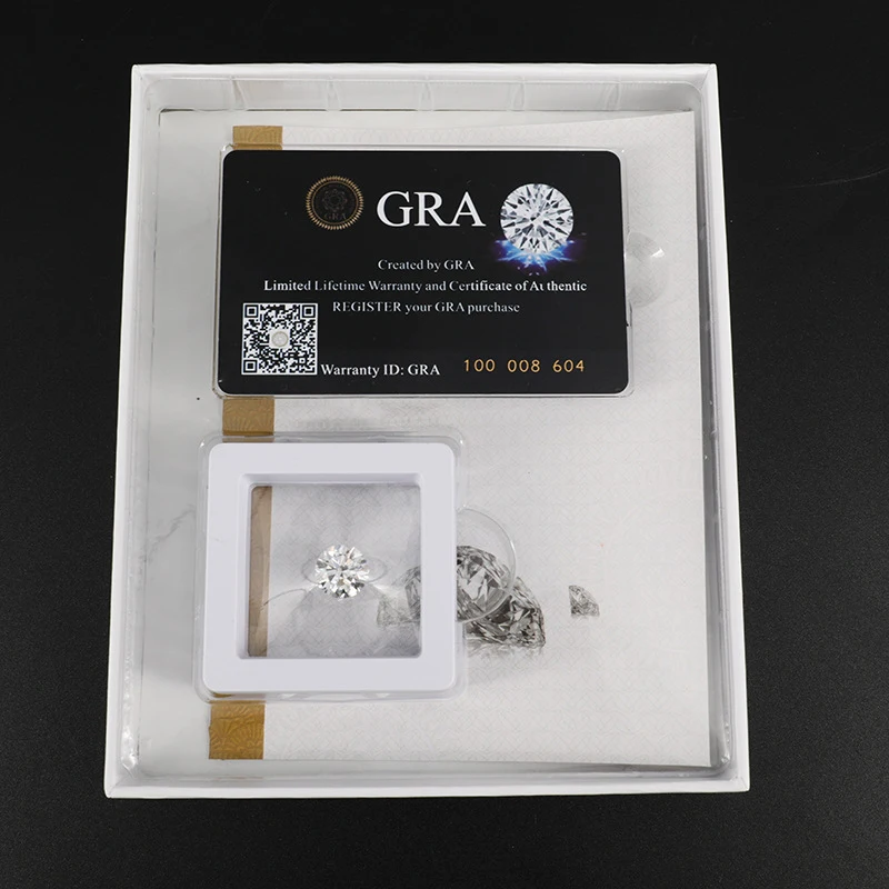 Pacakge 0.1-5ct Super White FL Moissanite Loose Stone Pass Diamond Teste... - £128.69 GBP