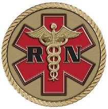 ER Nurse Medallion for Box Cremation Urn/Flag Case - 2 Inch Diameter - £71.92 GBP
