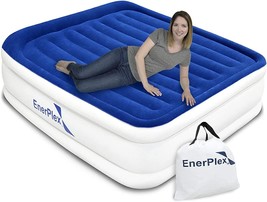 EnerPlex Queen Air Mattress with Built in Pump - 15&quot; Luxury Size Self-Inflating - £48.75 GBP