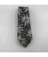 Vintage Black White Polyester Tie Necktie Skinny 2&quot; Rockabilly - £49.14 GBP
