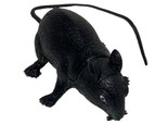 Standing Black Plastic Rat Mouse Scary Spooky Prop Halloween Decor Curle... - $9.25