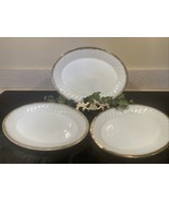 3 VTG Fire King Oven Ware White Milk Glass Oval Serving Platter 9”x12” G... - $31.60 CAD