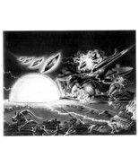 1957s THE MYSTERIANS Earth &amp; alien weaponry barrage b/w 8x10 lobby card ... - €6,07 EUR