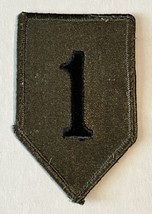 1st Infantry Division US Army Patch Uniform Green and Black 3 3/4&quot; x 2 1/4&quot; - £4.65 GBP