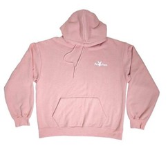 Playboy Bunny Peaches Graphics Varsity Pink Jacket Fleece Unisex Large H... - £153.87 GBP